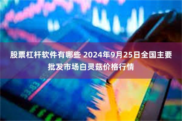 股票杠杆软件有哪些 2024年9月25日全国主要批发市场白灵菇价格行情