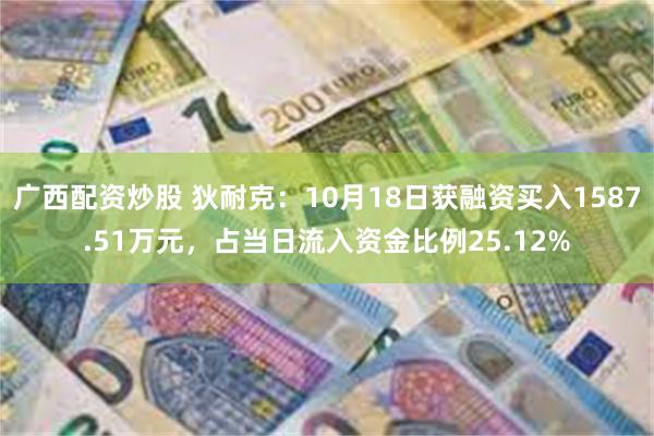 广西配资炒股 狄耐克：10月18日获融资买入1587.51万元，占当日流入资金比例25.12%