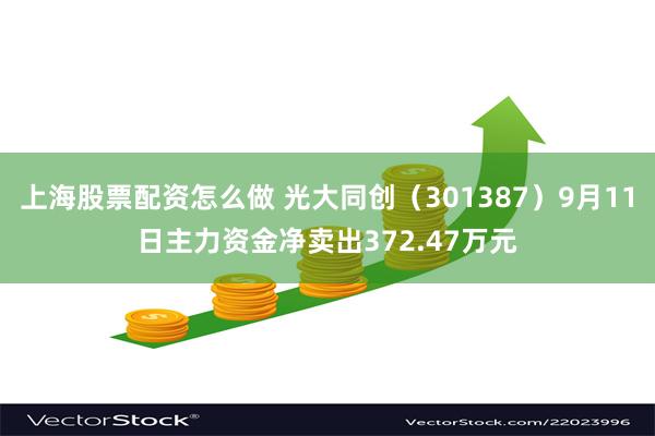 上海股票配资怎么做 光大同创（301387）9月11日主力资金净卖出372.47万元